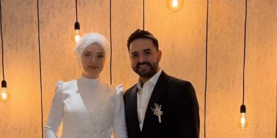 KADİR EZİLDİ VE GAMZE TÜRKMEN DÜNYAEVİNE GİRDİ