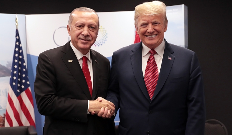 CUMHURBAŞKANI ERDOĞAN VE BAŞKAN TRUMP TELEFONDA GÖRÜŞTÜ