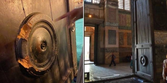 AYASOFYA’DAKİ TARİHİ KAPIYI KIRAN ŞAHSA HAPİS CEZASI!