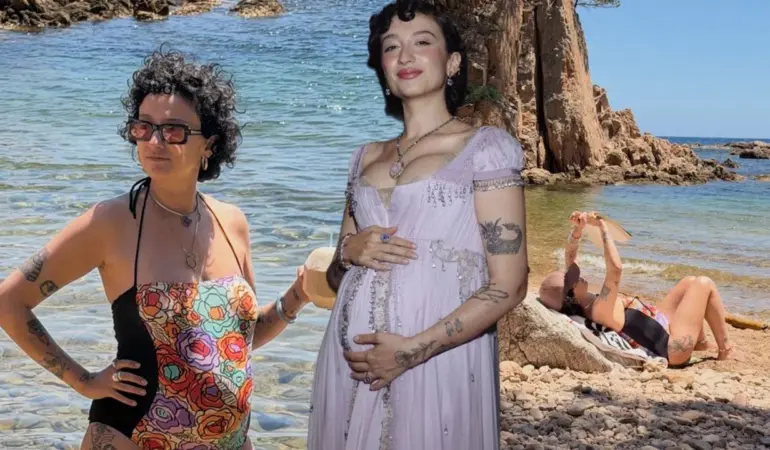 Ünlü şarkıcı Melike Şahin’den tatil pozları: Hamilelik heyecanı