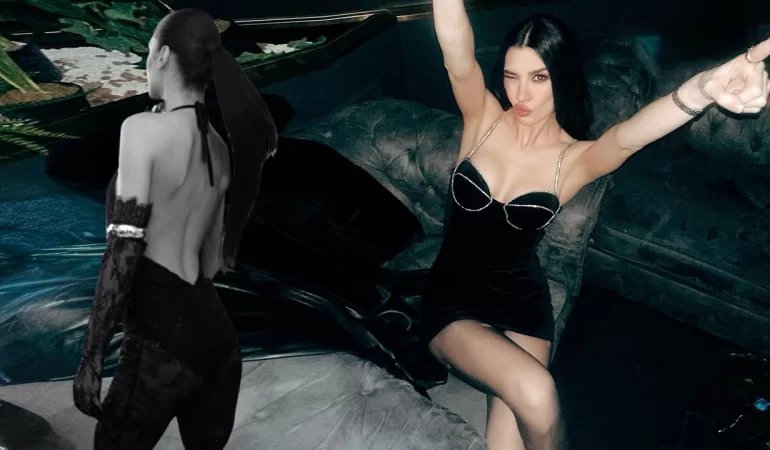 Gecenin Gözdesi Burcu Kıratlı: Transparan Elbisesiyle Dikkat Çekti