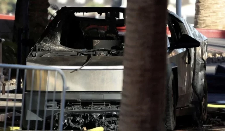 TRUMP OTELİ ÖNÜNDE TESLA CYBERTRUCK PATLAMASI: BİR ÖLÜ, YEDİ YARALI