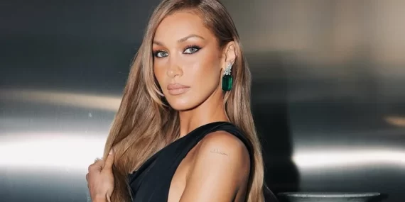 BELLA HADID CANNES’DA KIRMIZI HALIDA BÜYÜLEDİ