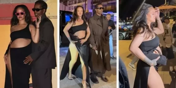 RIHANNA VE A$AP ROCKY’DEN CANNES’DA AŞK DOLU ANLAR