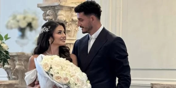 Hazal Çağlar ile Milli Futbolcu Samet Akaydın Nişanlandı