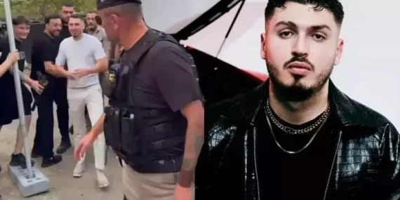 Blok3 konserine korumalarıyla çıktı! Tepki yağdı