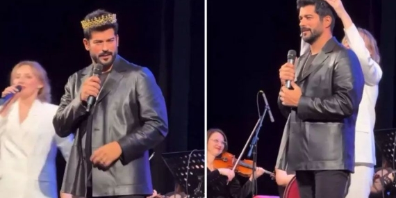Burak Özçivit Rusya’da Halk Oylamasıyla “Kral” Seçildi: Sahnede Taç Giydi