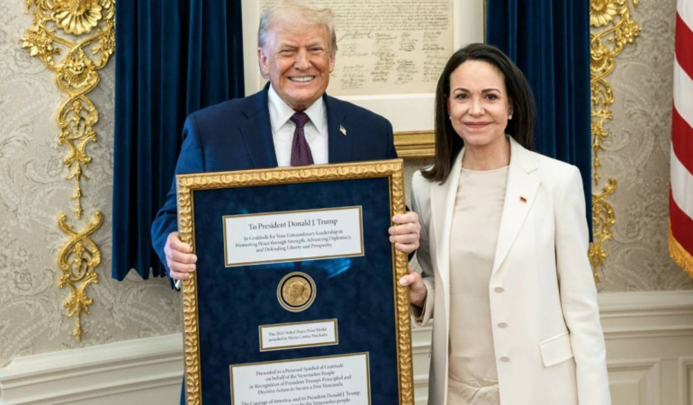 Machado, Nobel Barış Ödülü’nü Trump’a verme kararını açıkladı