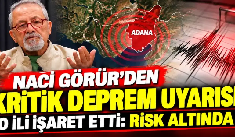 Naci Görür’den Adana İçin Kritik Deprem Uyarısı: “Risk Altında, Dikkatli Olmalı”