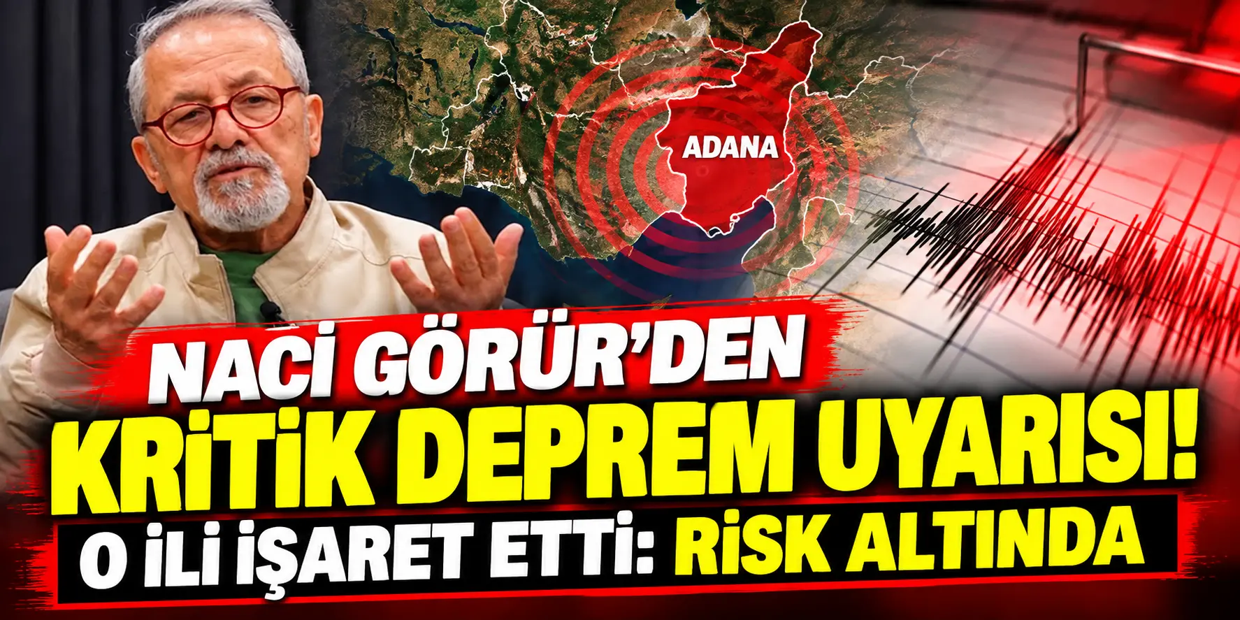 Naci Görür’den Adana İçin Kritik Deprem Uyarısı: “Risk Altında, Dikkatli Olmalı”