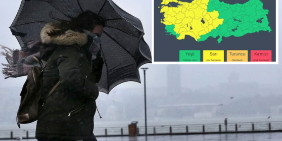 METEOROLOJİ’DEN 38 İL İÇİN SARI KODLU UYARI