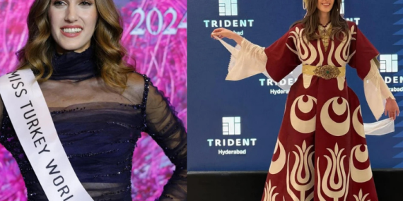 İDİL BİLGEN’İN AY-YILDIZLI KAFTANI GÖZ KAMAŞTIRDI