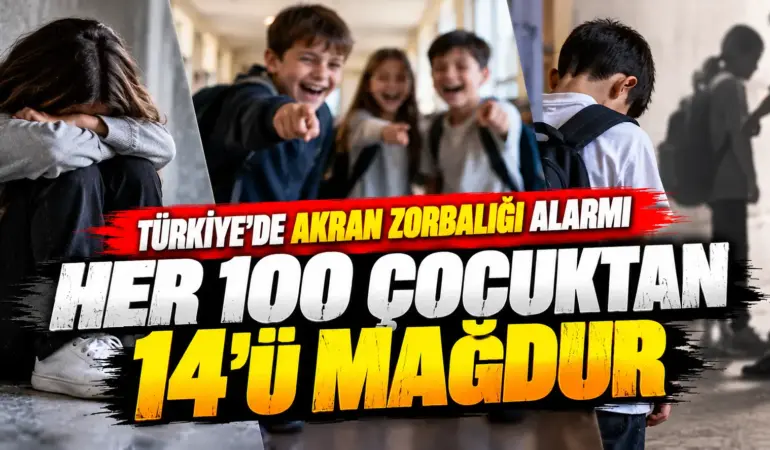 Türkiye’de akran zorbalığı alarmı! Her 100 çocuktan 14’ü mağdur