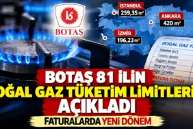 BOTAŞ Doğal Gaz Limitlerini Açıkladı