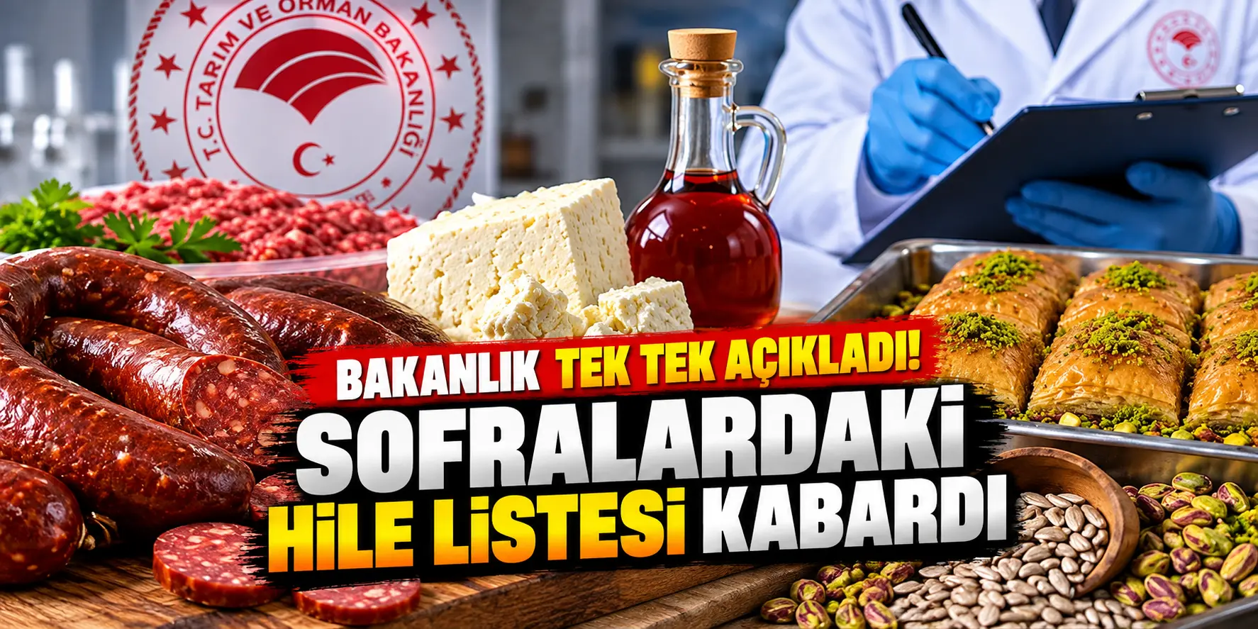 Bakanlık Hileli Gıdaları Tek Tek Açıkladı! Sucuk, Zeytinyağı ve Baklavada Şoke Eden Bulgular