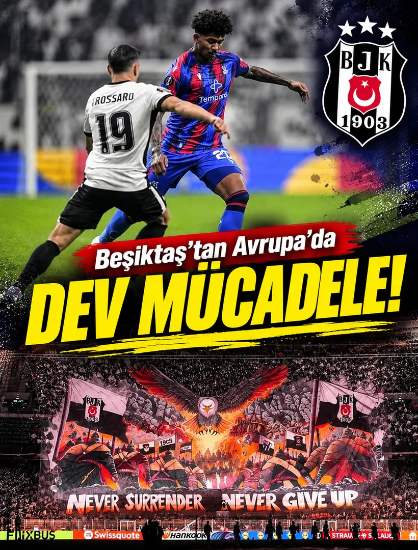 Beşiktaş-Crystal Palace Maçında 4 Gollü Düello! Siyah-Beyazlılar 10 Kişiyle Beraberliği Kurtardı