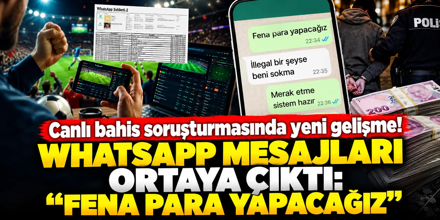 192 Milyon TL’lik Para Trafiği! Canlı Bahis Dosyasında Yeni Gelişme