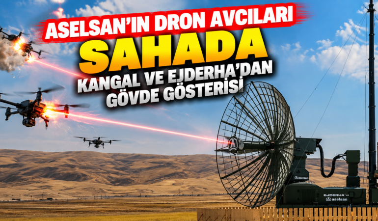 ASELSAN’ın Dron Avcıları Sahada: KANGAL ve EJDERHA’dan Güç Gösterisi