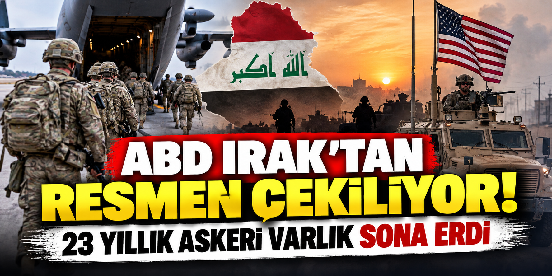 ABD Irak’tan Resmen Çekildi! 23 Yıllık Askeri Varlık Sona Erdi