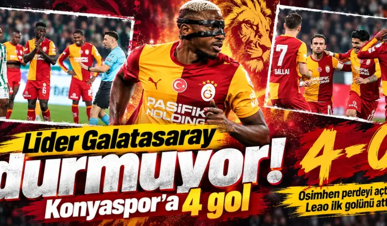 Aslan deplasmanda fırtına gibi esti! Konyaspor’a 4 gol