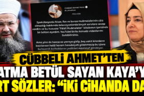Cübbeli Ahmet’ten Sert Sözler