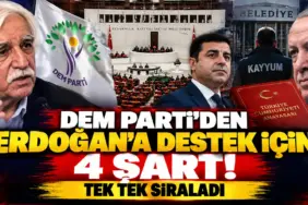 DEM Parti’den Erdoğan’a Destek İçin 4 Şart (1)