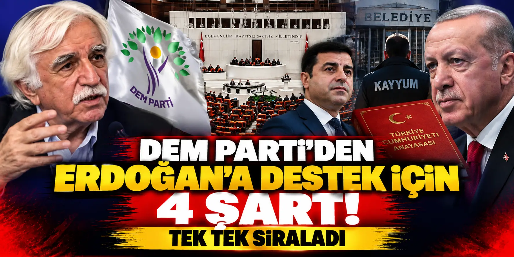 DEM Partili Cengiz Çandar’dan Erdoğan’a destek için 4 şart!