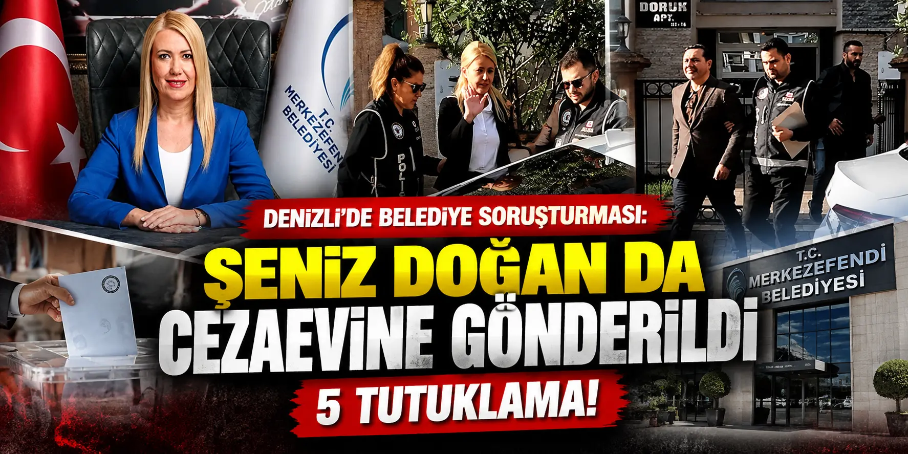 Denizli’de belediye soruşturmasında 5 tutuklama: Şeniz Doğan da cezaevinde