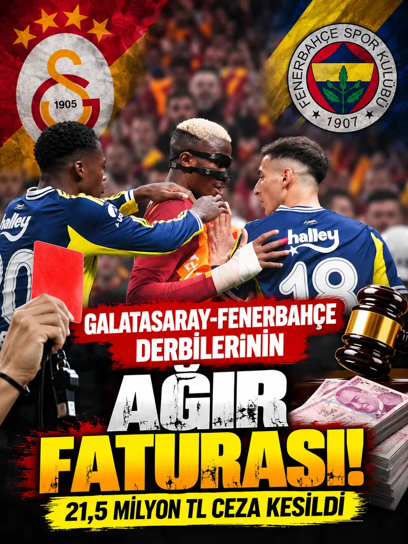 Galatasaray-Fenerbahçe Derbilerinin Ağır Faturası! 21,5 Milyon TL Ceza Kesildi