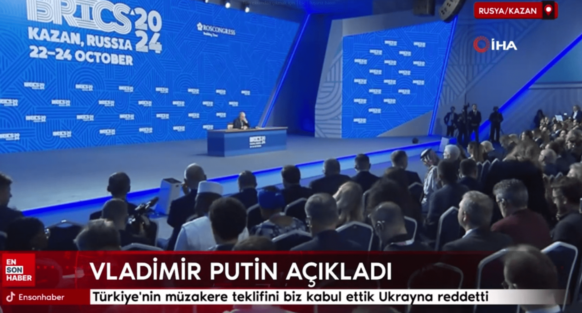 Vladimir Putin: Türkiye’nin Müzakere Teklifini Kabul Ettik, Ukrayna Reddetti