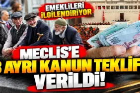 Emeklileri İlgilendiren Üç Kanun Teklifi