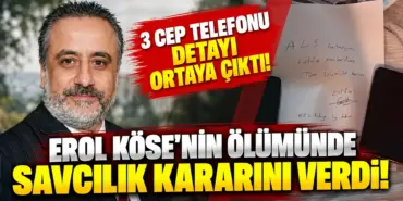Erol Köse ve Notun Detayları