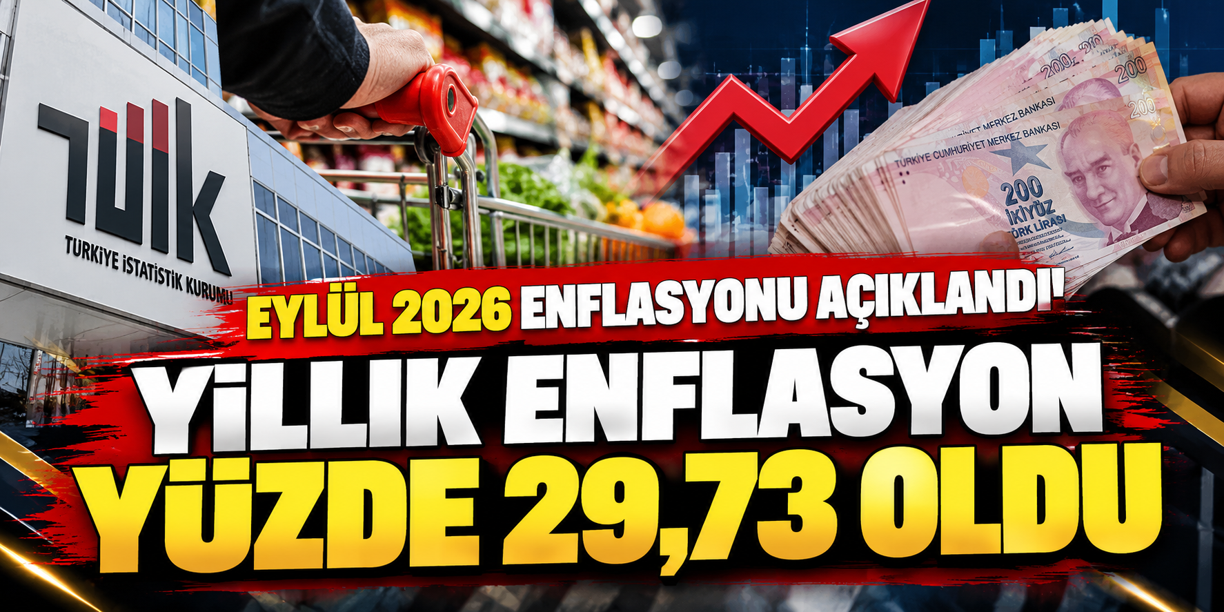 Eylül 2026 Enflasyonu Açıklandı! Yıllık Enflasyon Yüzde 29,73 Oldu
