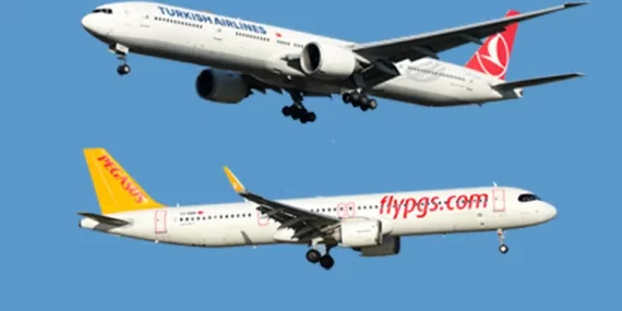 THY VE PEGASUS UÇAKLARI İSTANBUL’A GERİ DÖNÜYOR