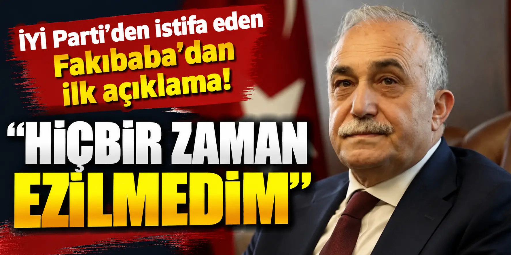 İYİ Parti’den istifa eden Ahmet Eşref Fakıbaba sessizliğini bozdu: “Ezilmedim”