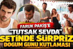 Faruk Pakiş’e Sette Sürpriz Kutlama