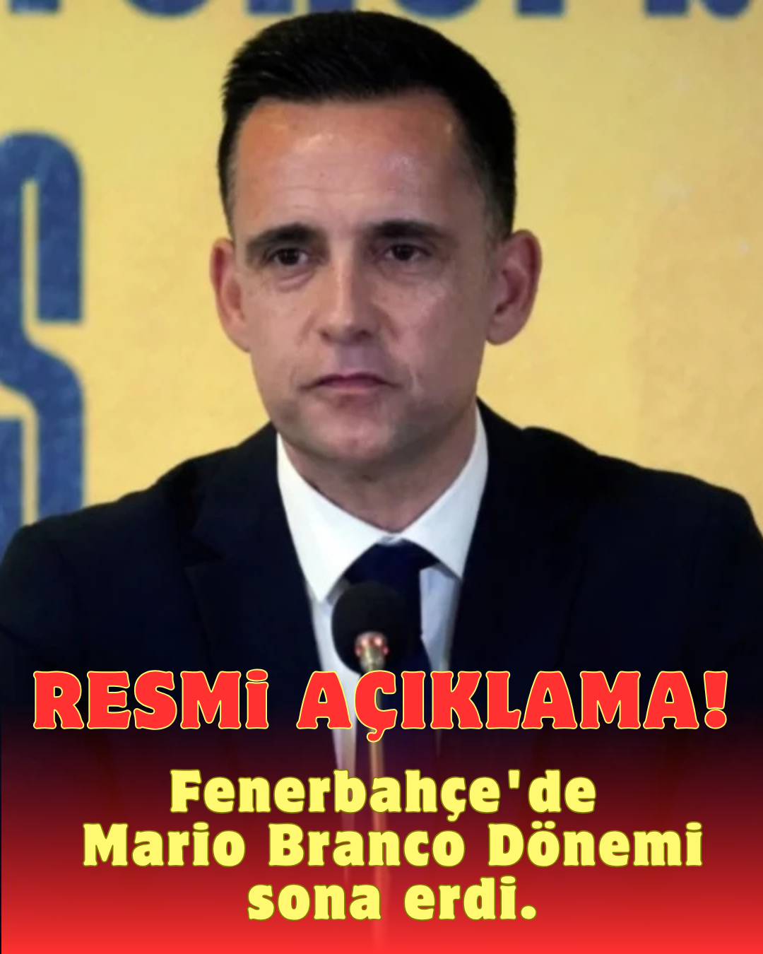 Fenerbahçe'de Mario Branco Dönemi Sona Erdi