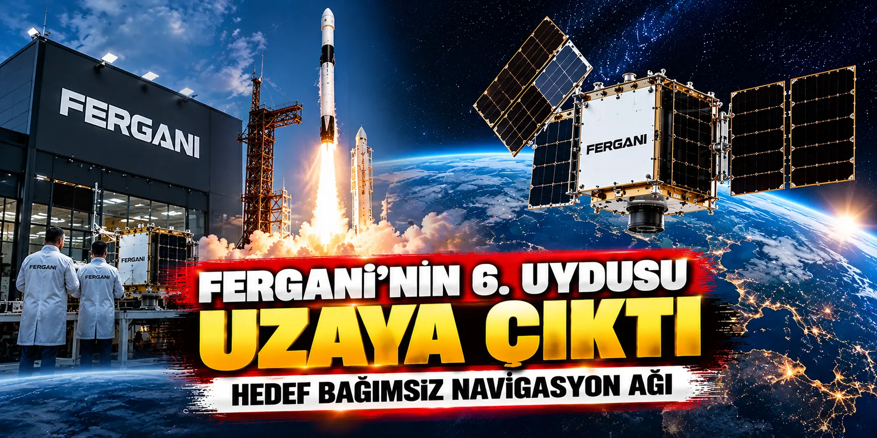 Türkiye’nin Uzayda Yeni Başarısı! Fergani’nin 6. Uydusu Yörüngeye Yerleşti