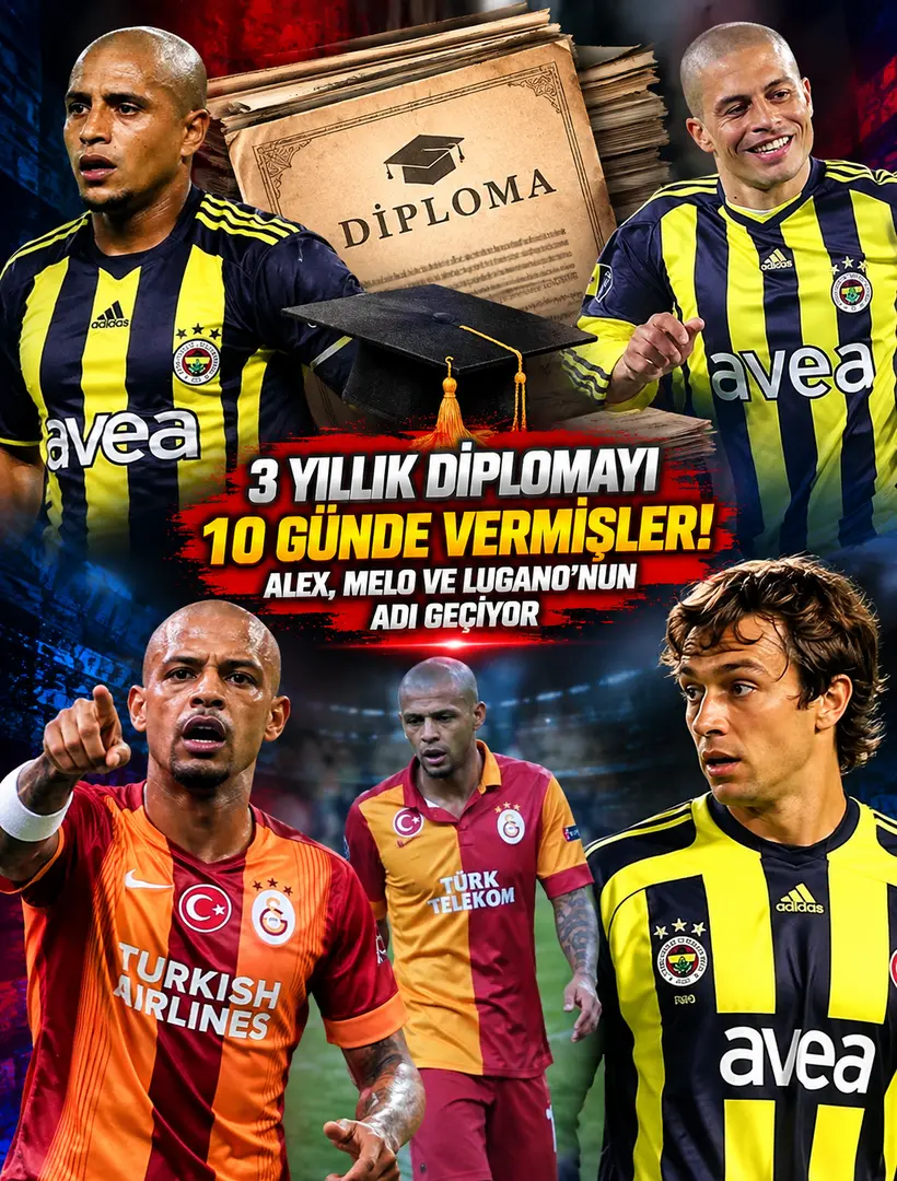Futbolda sahte diploma skandalı! Alex, Melo ve Lugano’nun adı geçiyor