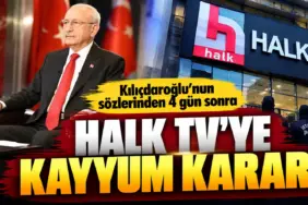 Halk TV Önünde Polis ve Kılıçdaroğlu