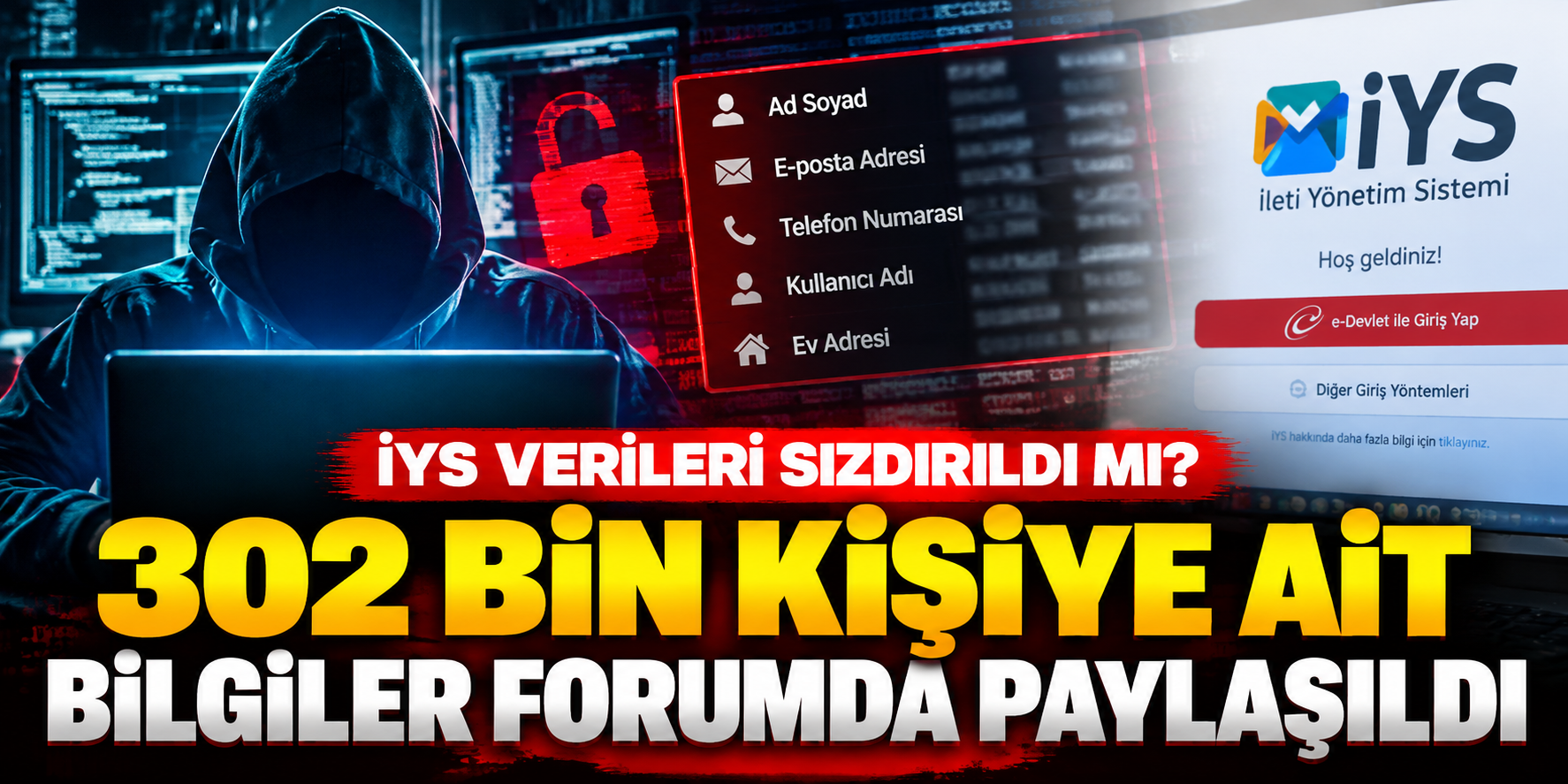 Hacker forumunda bomba iddia! 302 bin kişiye ait veriler ortaya çıktı