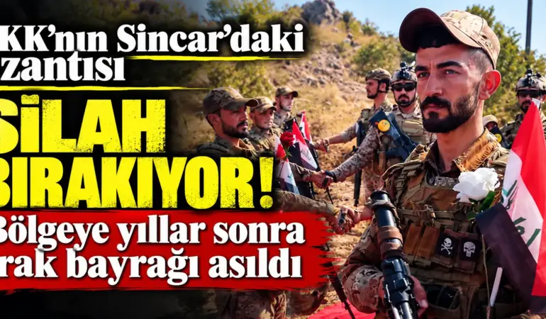 PKK Sincar’dan Çekiliyor! Yıllar Sonra Irak Bayrağı Dalgalandı