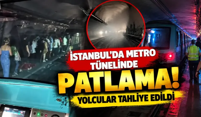 İstanbul Metrosunda Korku Dolu Anlar! Patlama Sesleri Sonrası Yolcular Tahliye Edildi
