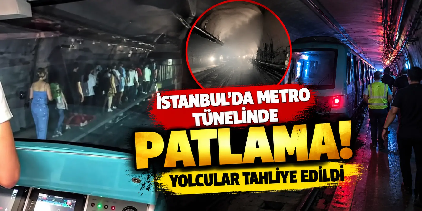 İstanbul Metrosunda Korku Dolu Anlar! Patlama Sesleri Sonrası Yolcular Tahliye Edildi