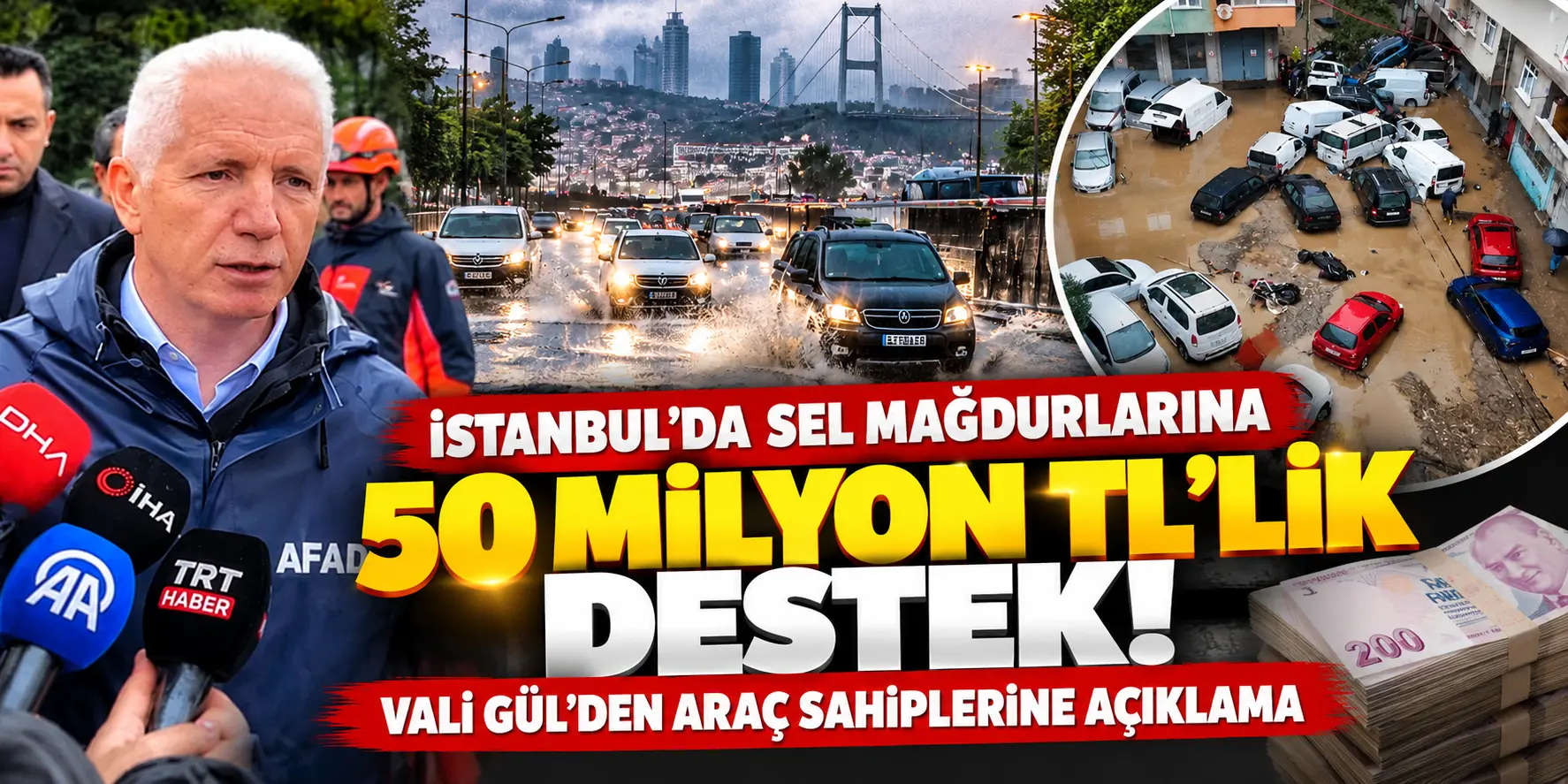 Sel Felaketinde Yeni Gelişme! 4 Bin 850 Kişiye 50 Milyon TL Ödeme Yapıldı