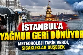 İstanbul’a Yağmur Geri Dönüyor