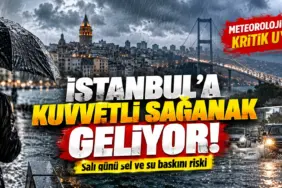 İstanbul’da Kuvvetli Sağanak Uyarısı