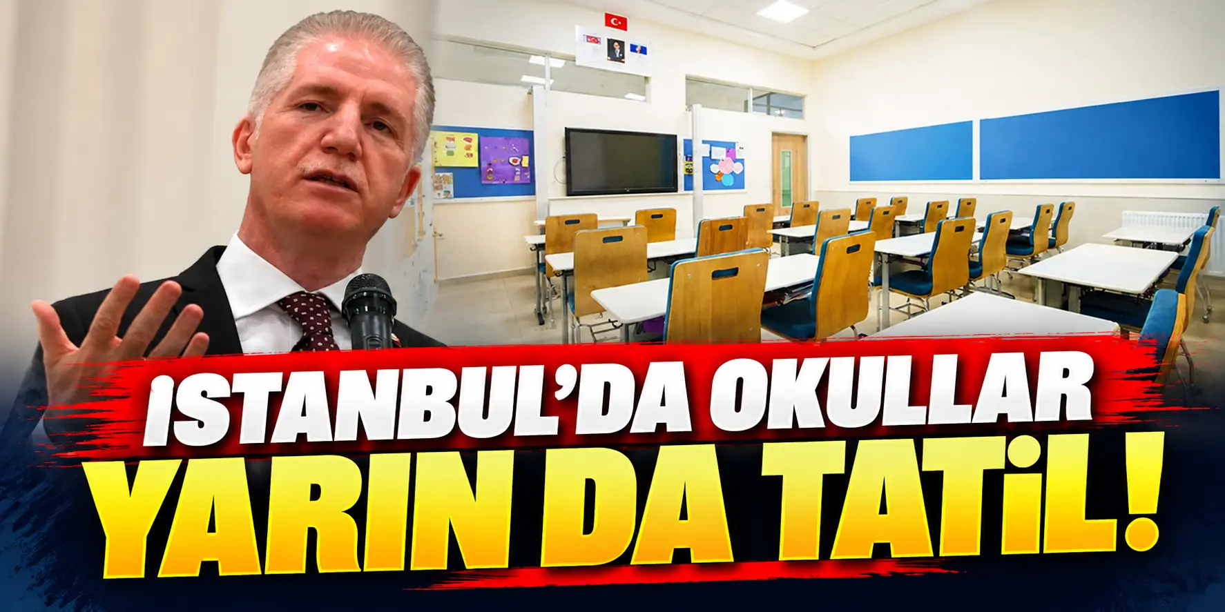 İstanbul’da Okullar 16 Ekim Cuma Günü de Tatil! Vali Davut Gül Açıkladı