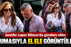 Jennifer Lopez Milano’da Korumasıyla El Ele