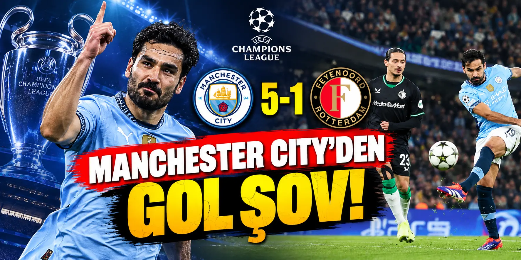 Şampiyonlar Ligi’nde Gol Yağmuru! 9 Maçta 40 Gol Atıldı, İşte Gecenin Tüm Sonuçları